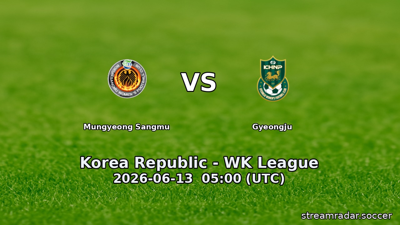 Mungyeong Sangmu vs Gyeongju
