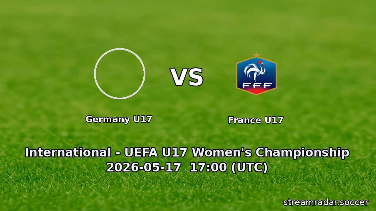 Germany U17 vs France U17
