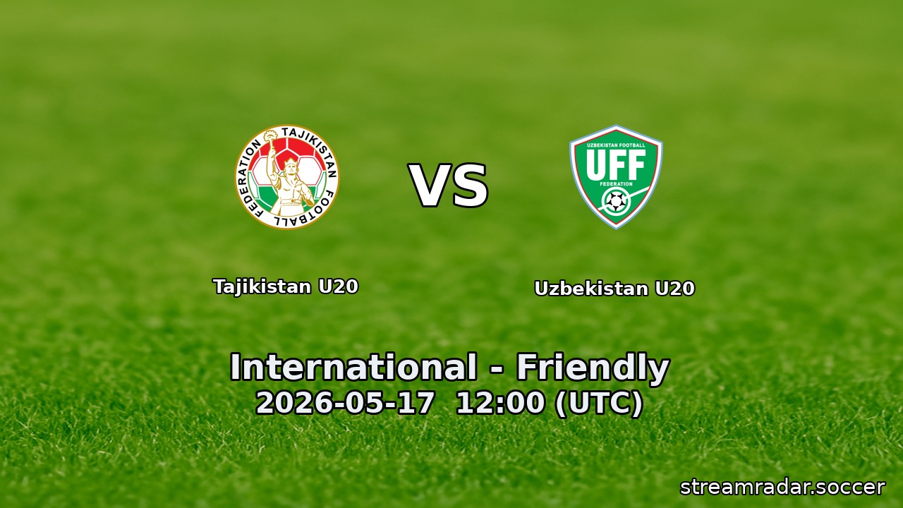 Tajikistan U20 vs Uzbekistan U20