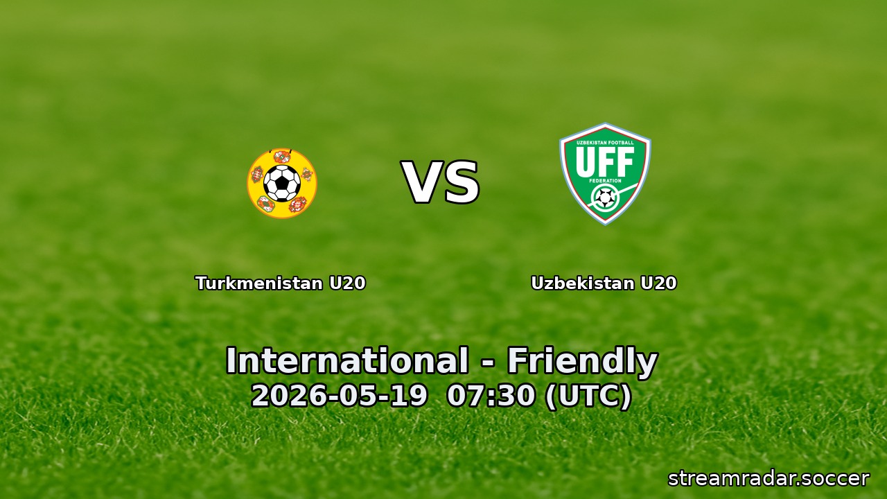 Turkmenistan U20 vs Uzbekistan U20