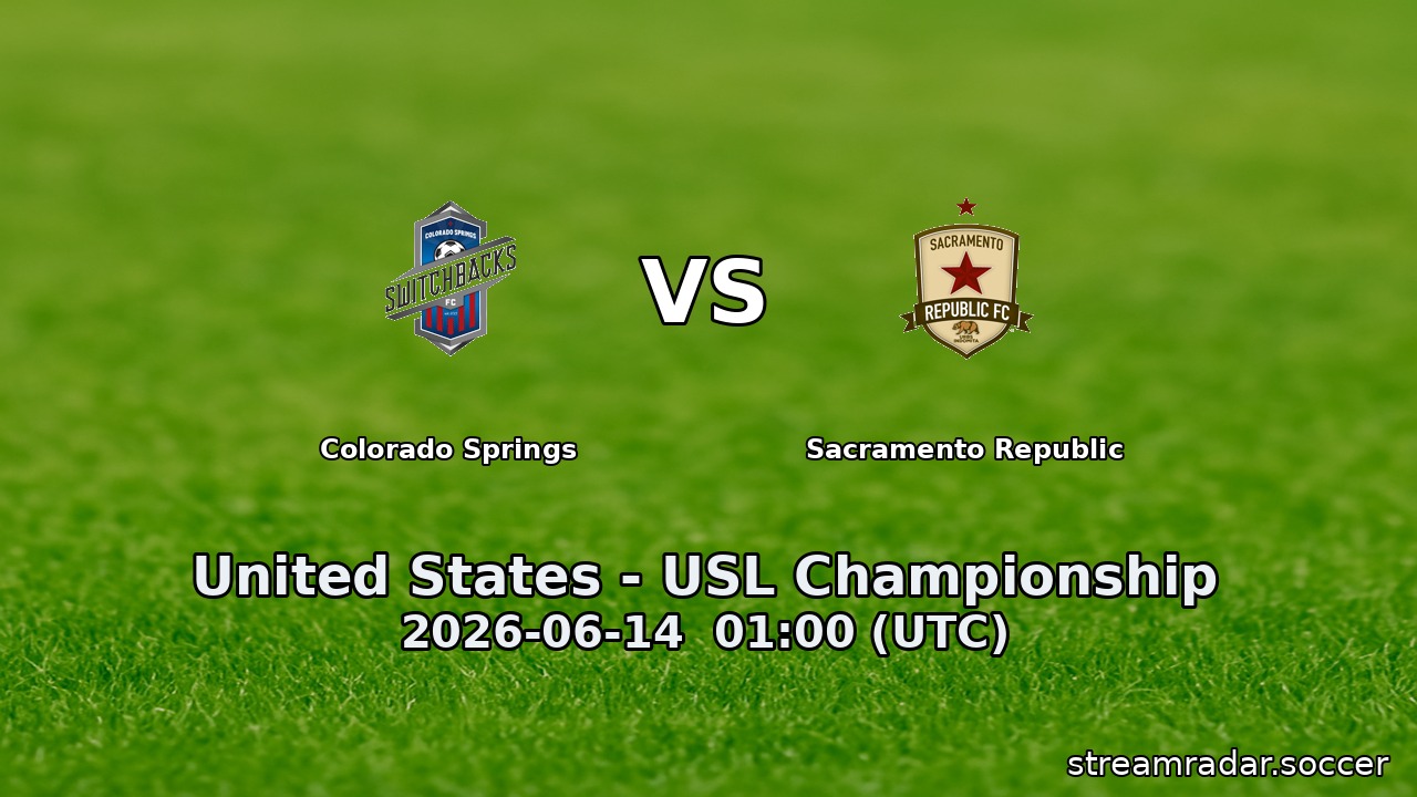 Colorado Springs vs Sacramento Republic
