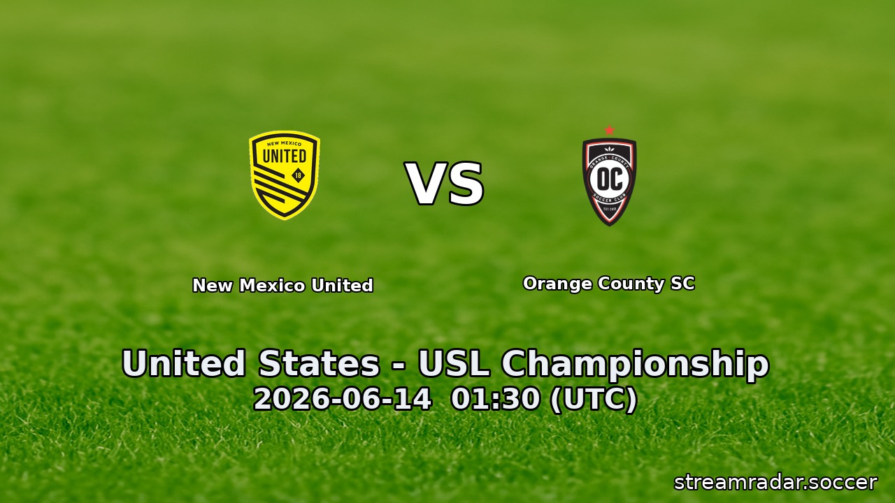 New Mexico United vs Orange County SC