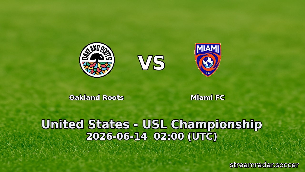 Oakland Roots vs Miami FC