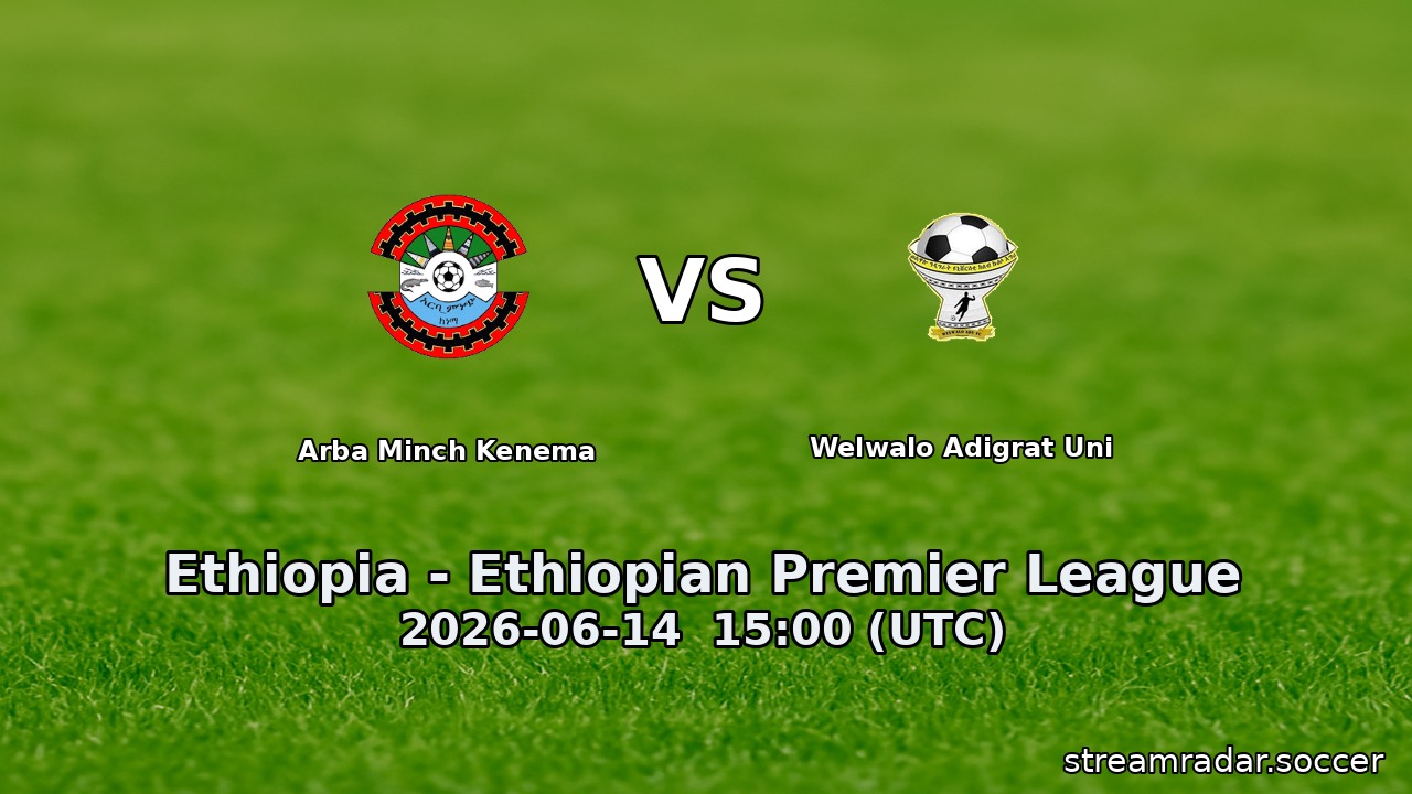Arba Minch Kenema vs Welwalo Adigrat Uni