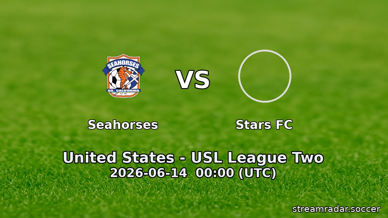 Seahorses vs Stars FC