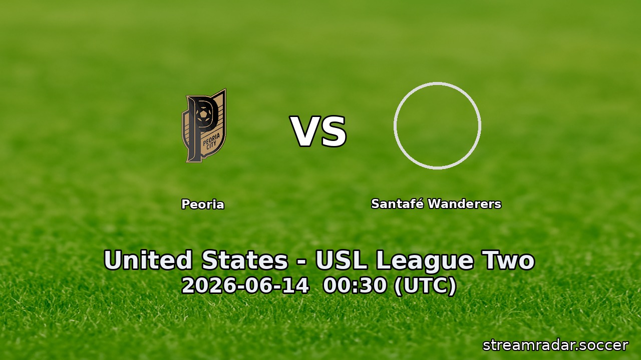 Peoria vs Santafé Wanderers