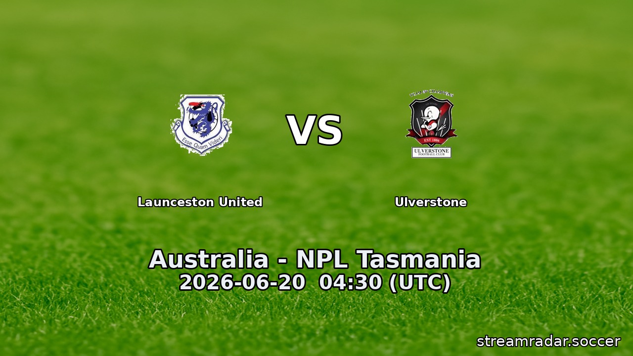 Launceston United vs Ulverstone