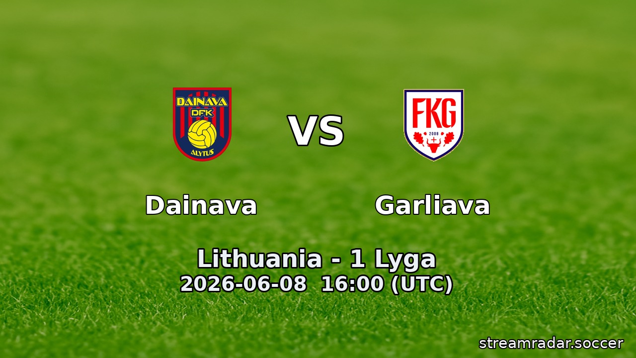 Dainava vs Garliava