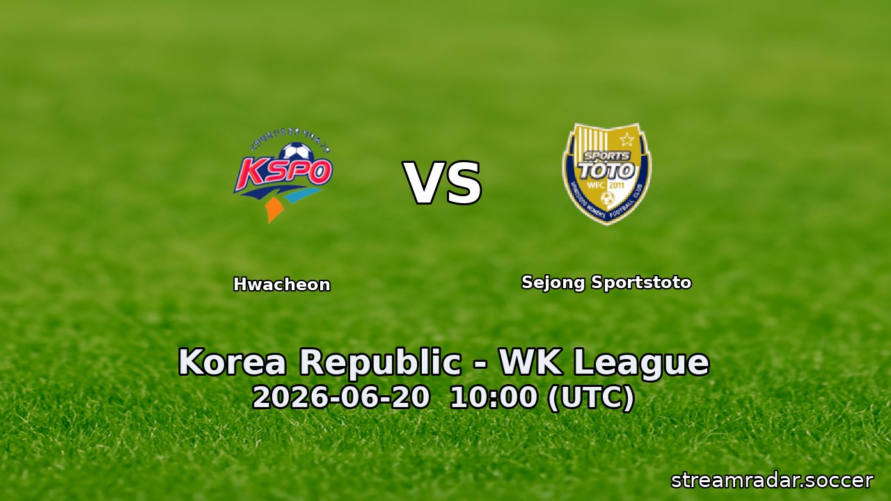 Hwacheon vs Sejong Sportstoto