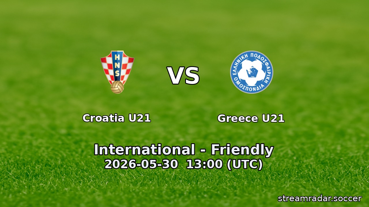 Croatia U21 vs Greece U21