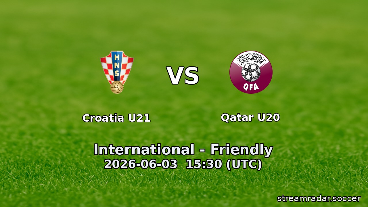 Croatia U21 vs Qatar U20
