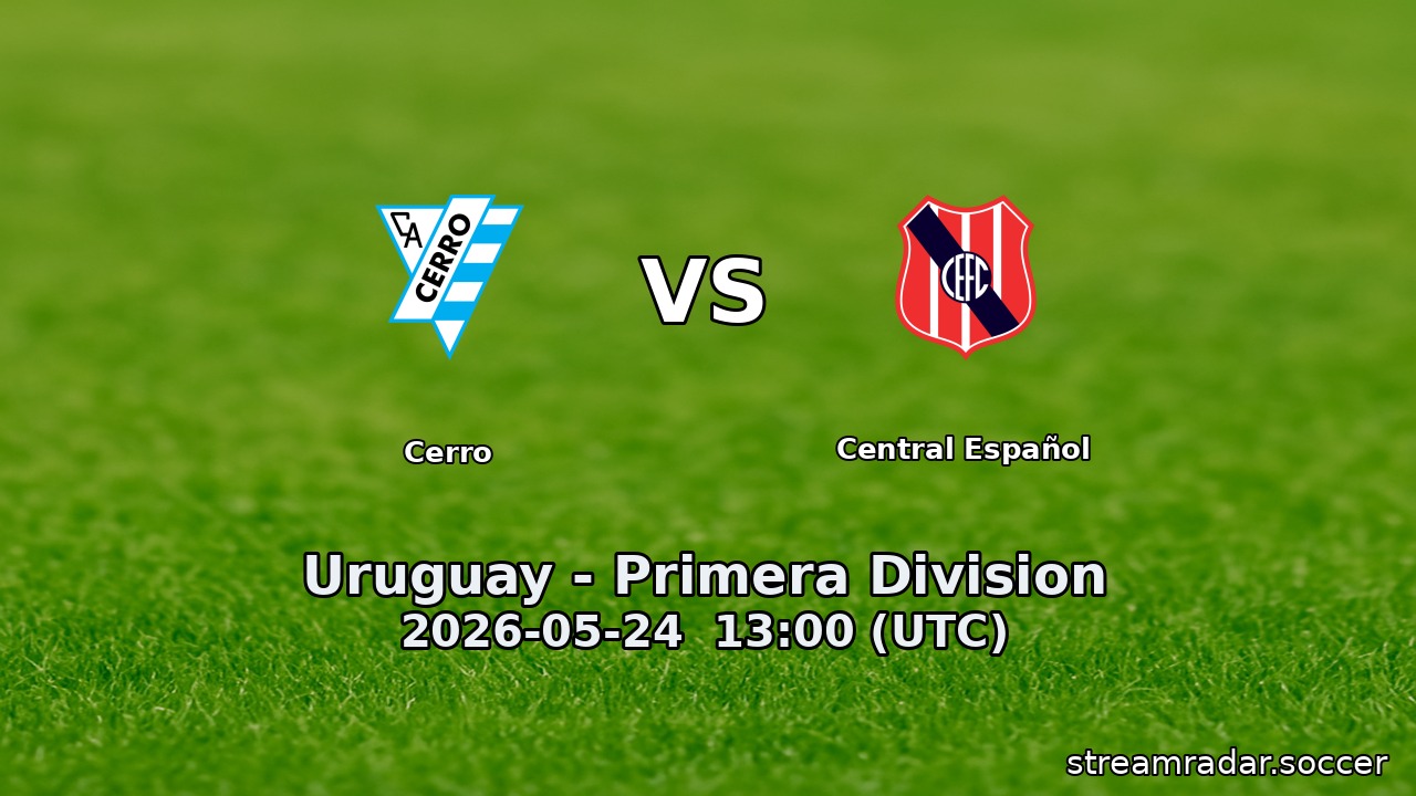 Cerro vs Central Español