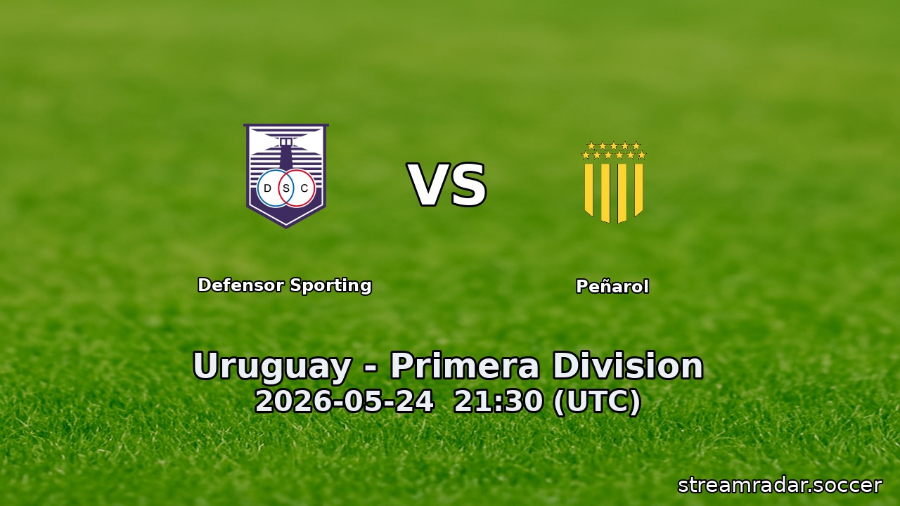Defensor Sporting vs Peñarol