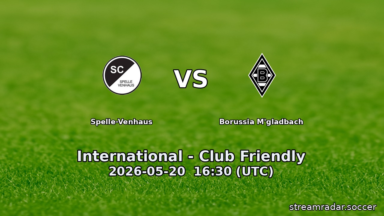 Spelle-Venhaus vs Borussia M'gladbach