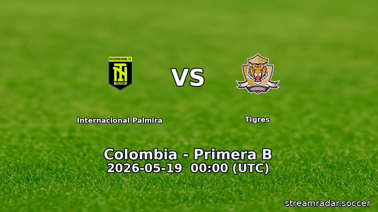Internacional Palmira vs Tigres