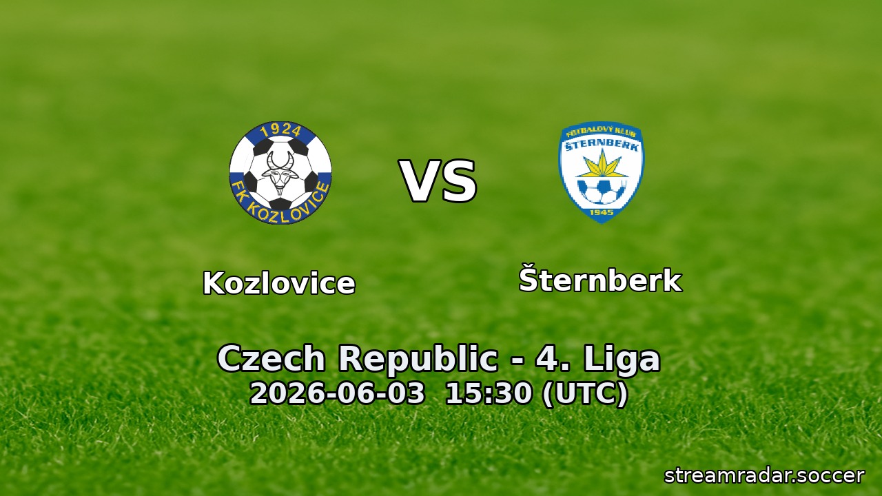 Kozlovice vs Šternberk
