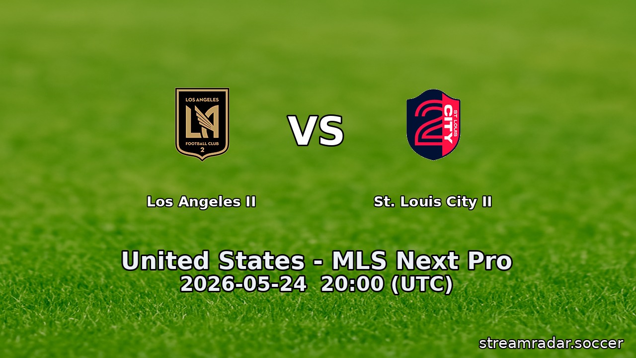 Los Angeles II vs St. Louis City II