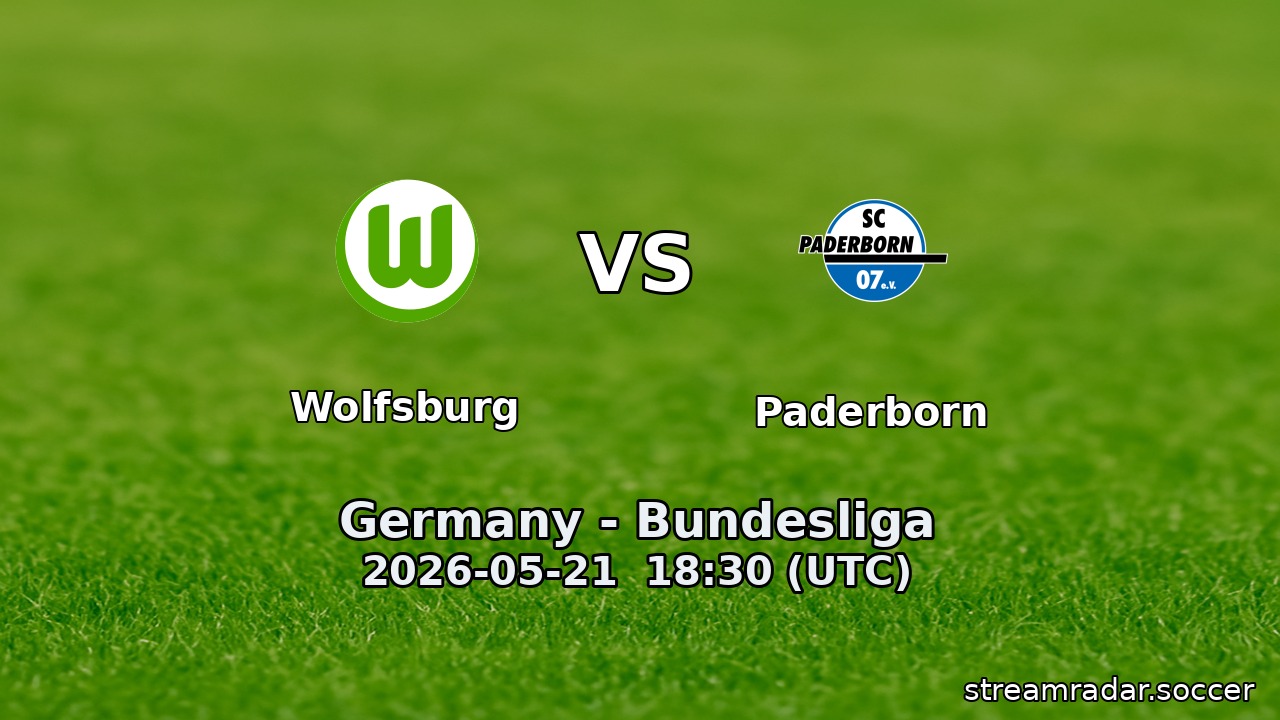 Wolfsburg vs Paderborn