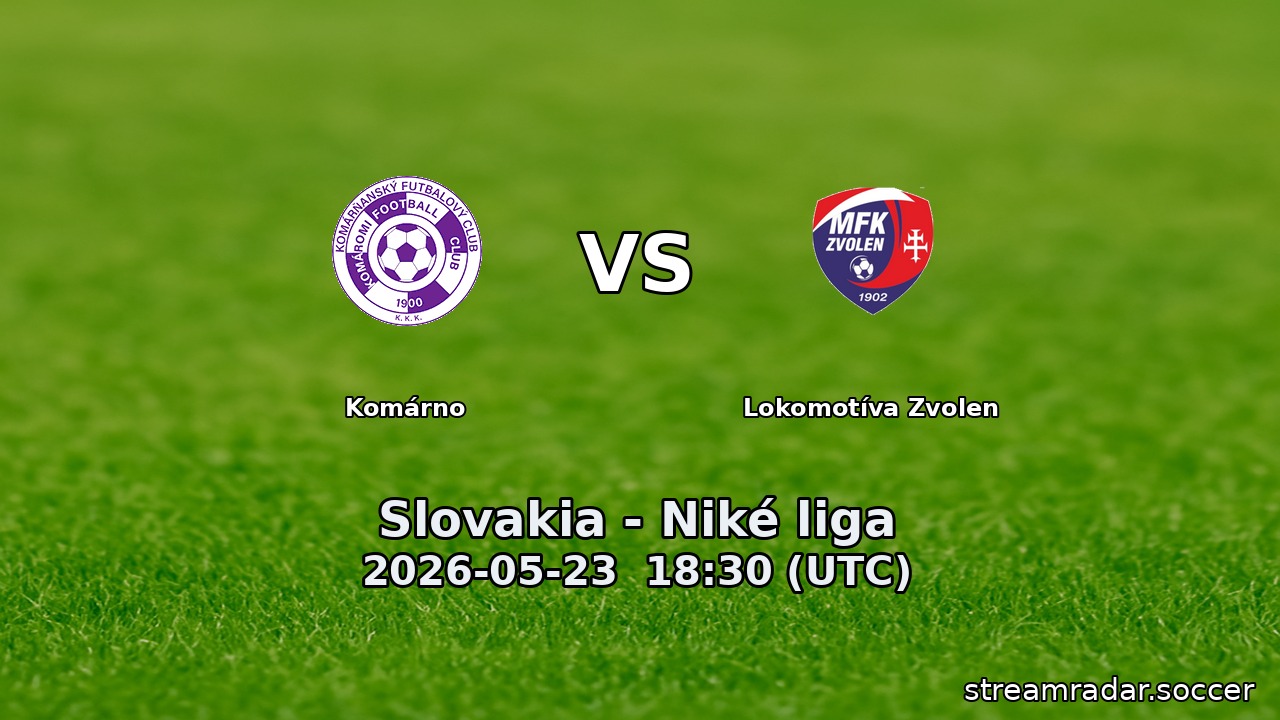 Komárno vs Lokomotíva Zvolen