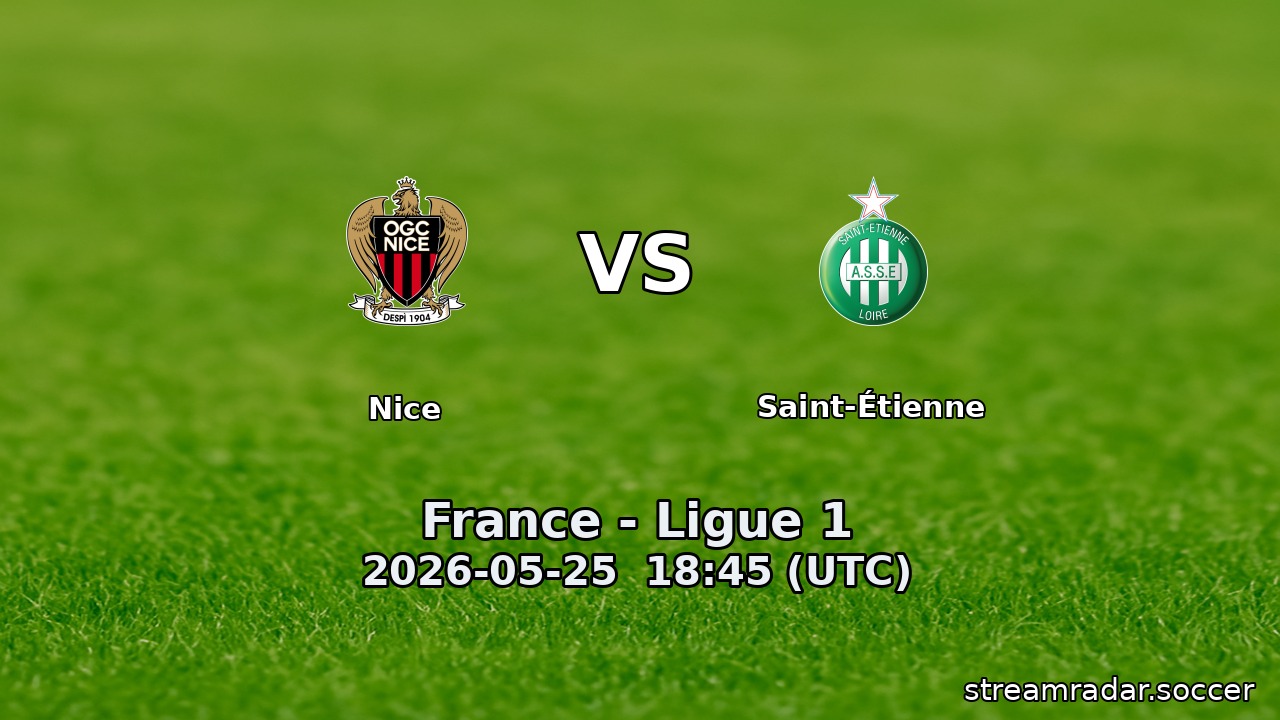 Nice vs Saint-Étienne