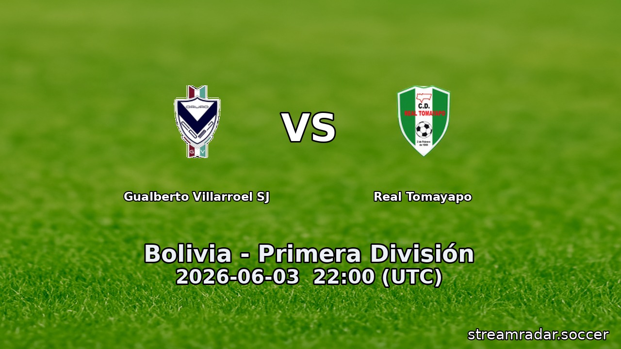 Gualberto Villarroel SJ vs Real Tomayapo