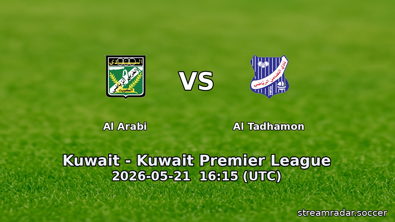 Al Arabi vs Al Tadhamon