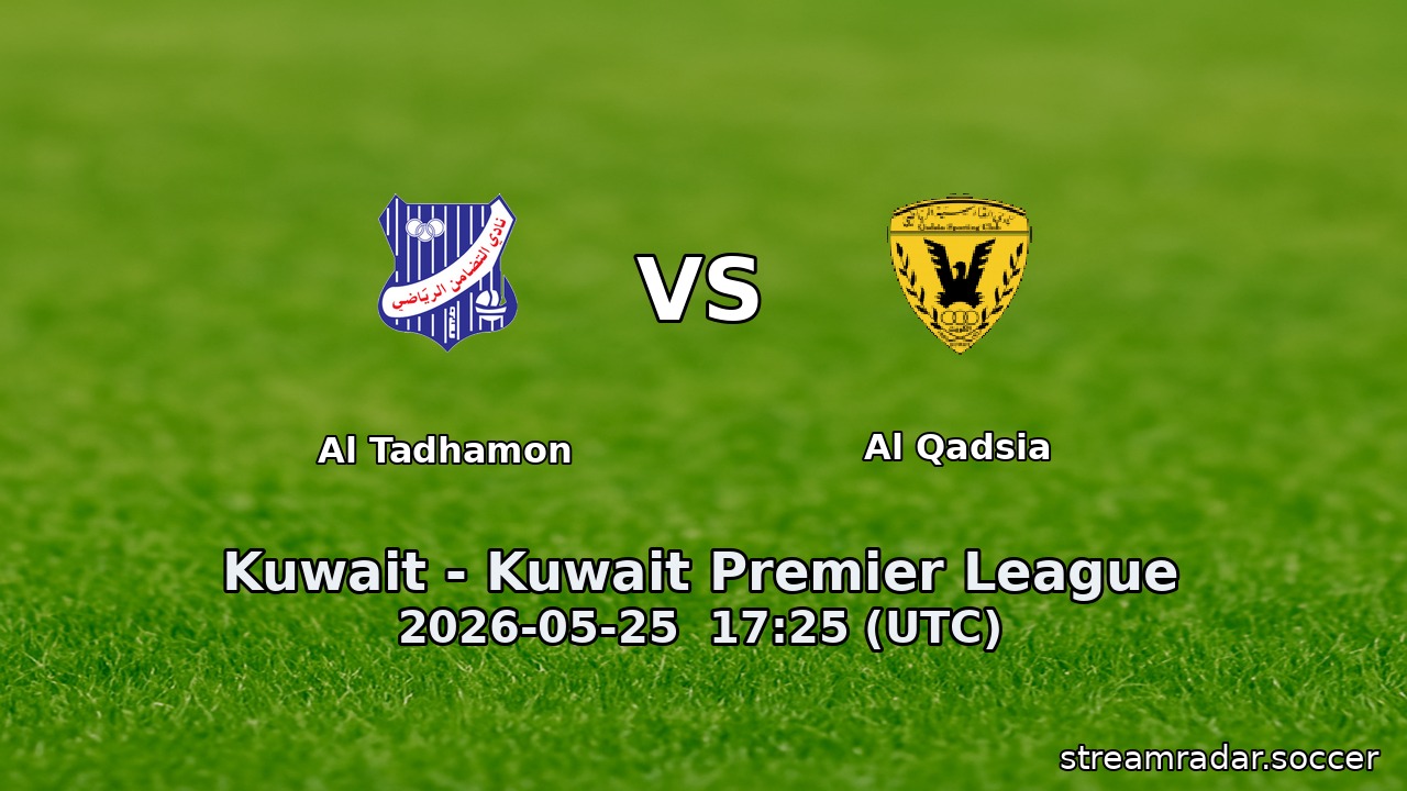 Al Tadhamon vs Al Qadsia