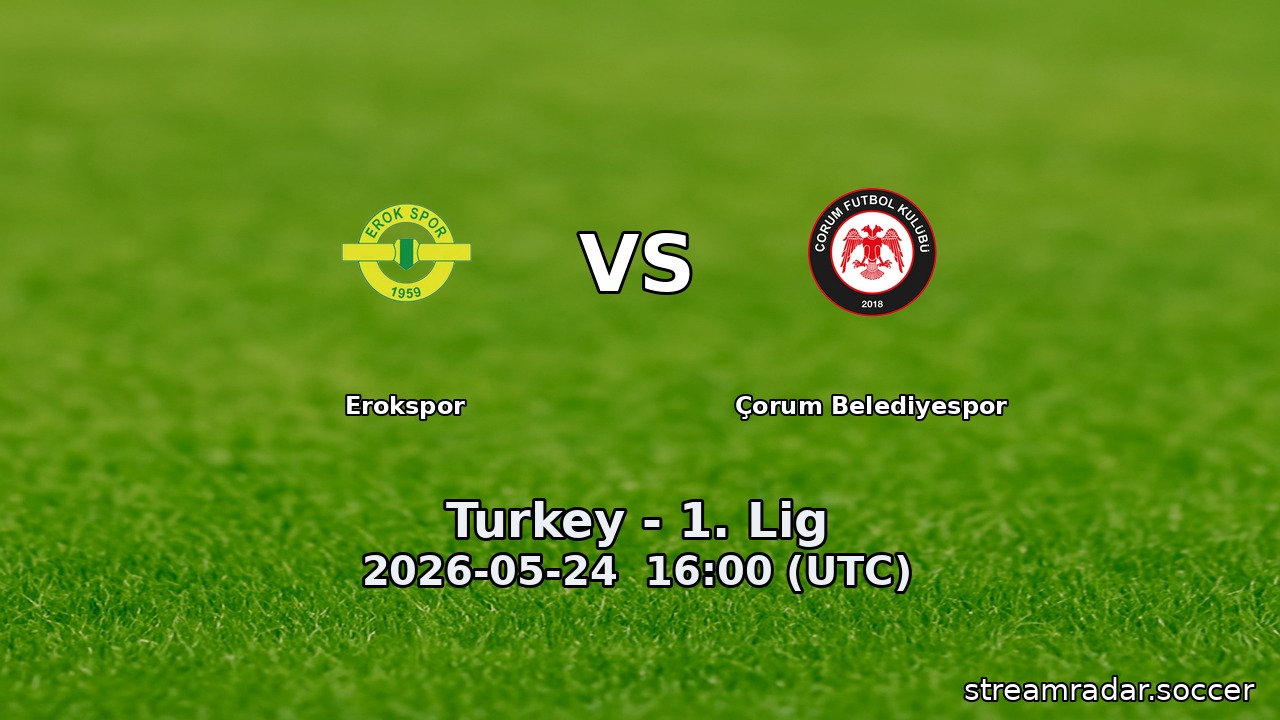 Erokspor vs Çorum Belediyespor