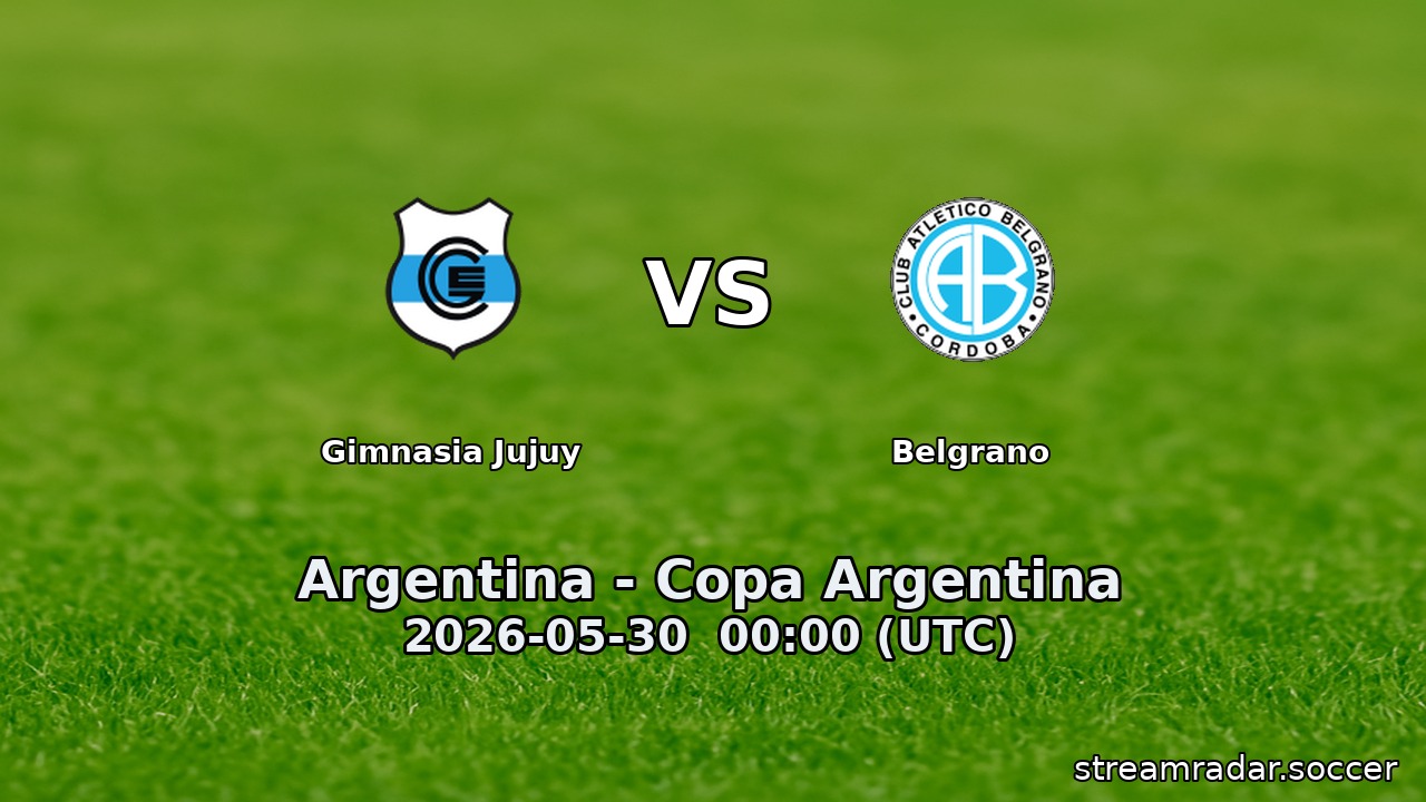 Gimnasia Jujuy vs Belgrano