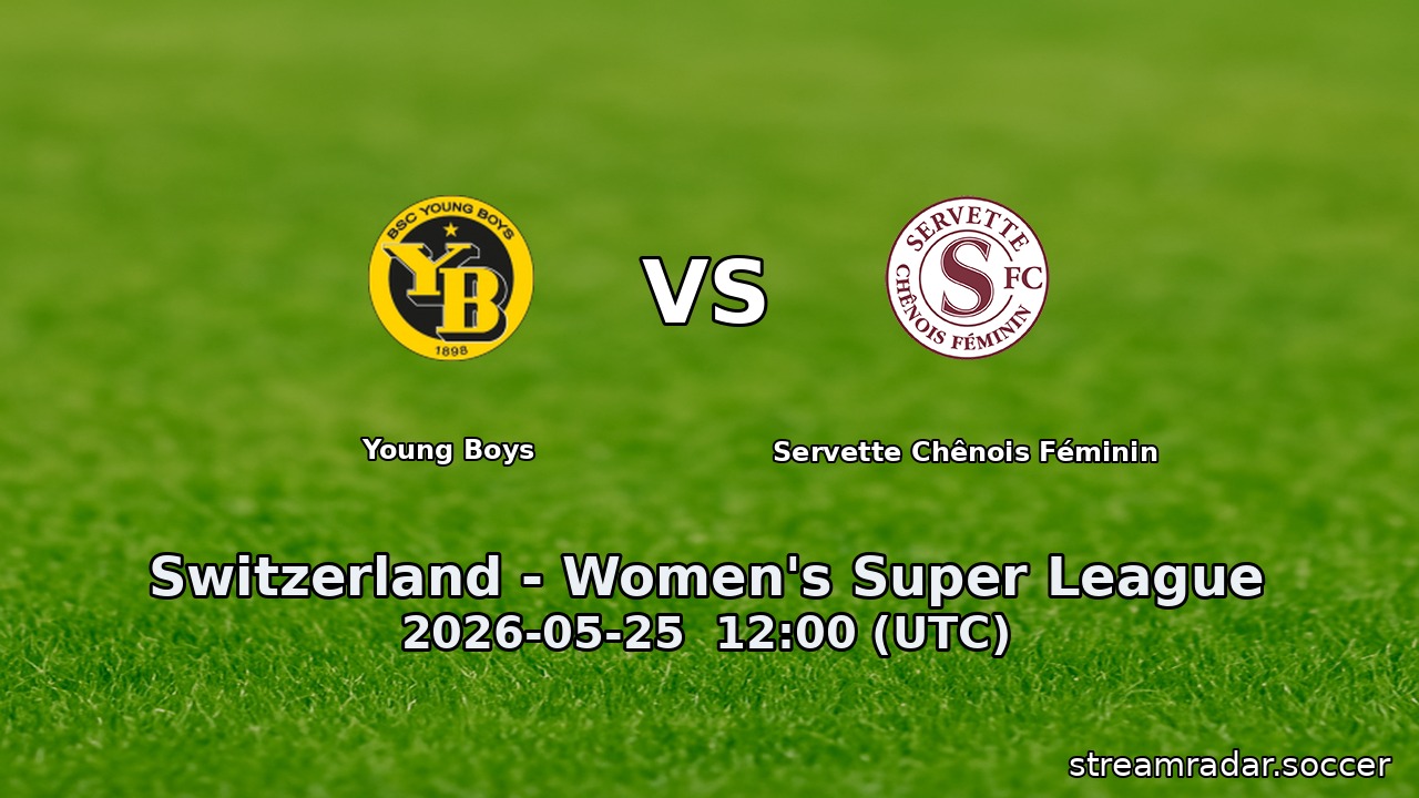 Young Boys vs Servette Chênois Féminin