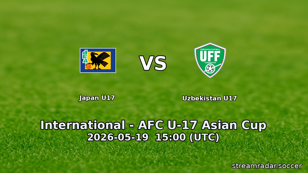 Japan U17 vs Uzbekistan U17