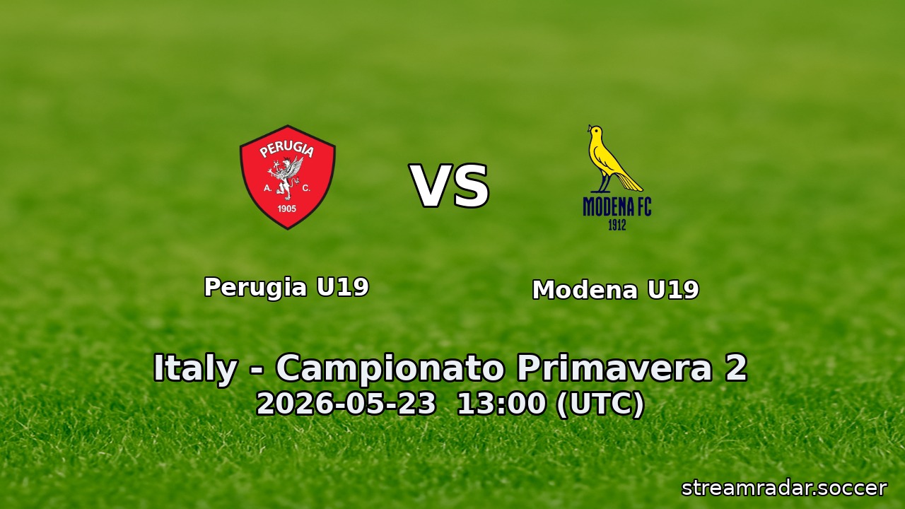 Perugia U19 vs Modena U19