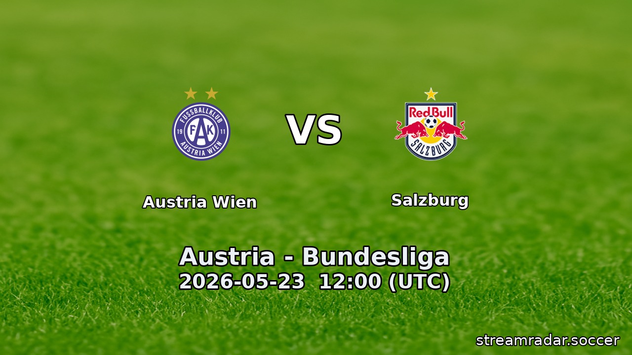 Austria Wien vs Salzburg