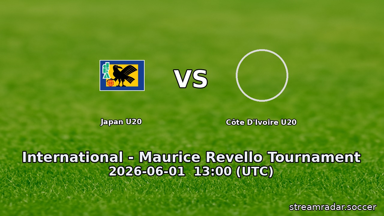 Japan U20 vs Côte D'Ivoire U20