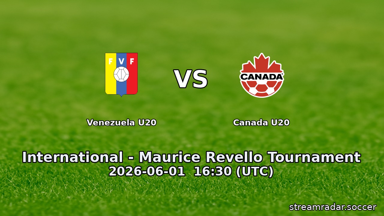 Venezuela U20 vs Canada U20