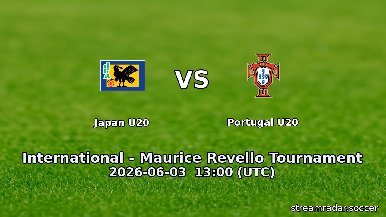 Japan U20 vs Portugal U20