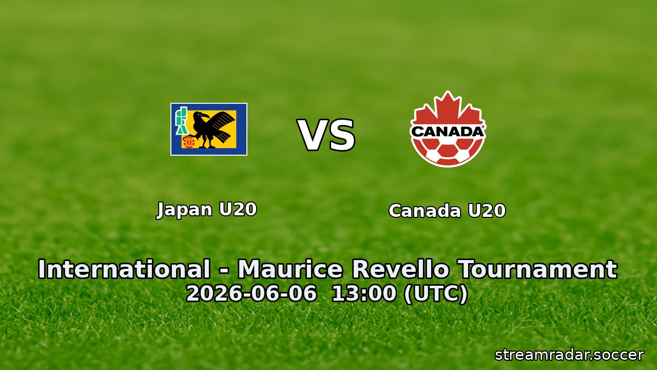 Japan U20 vs Canada U20
