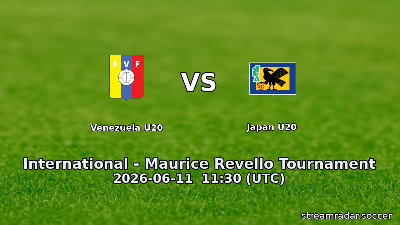 Venezuela U20 vs Japan U20