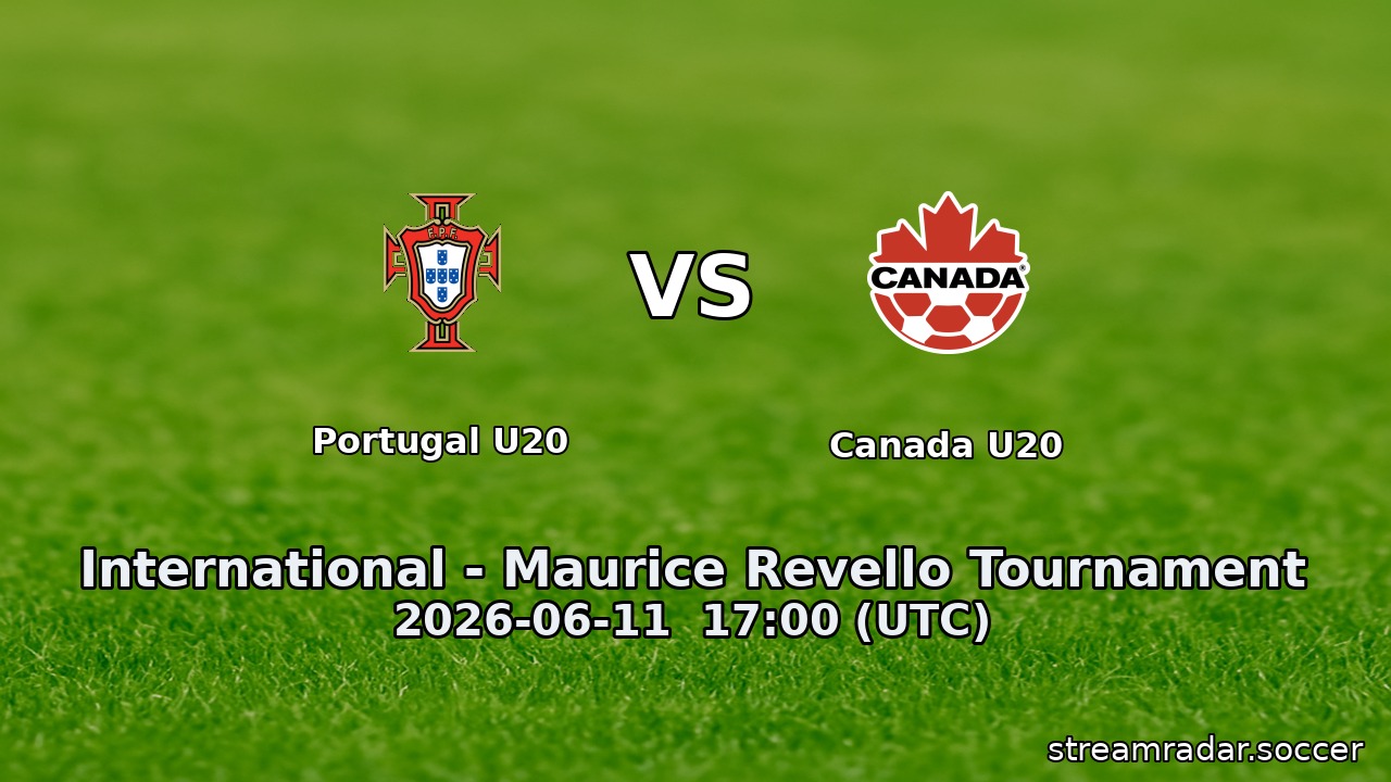 Portugal U20 vs Canada U20
