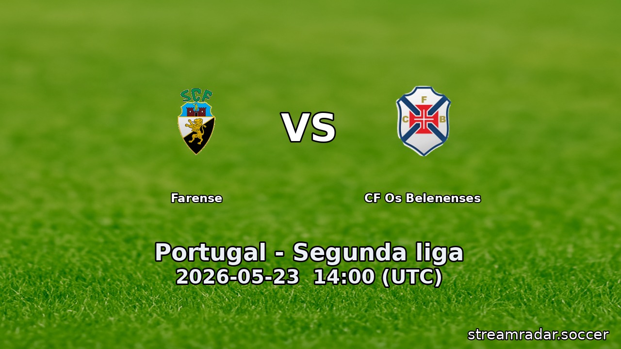Farense vs CF Os Belenenses
