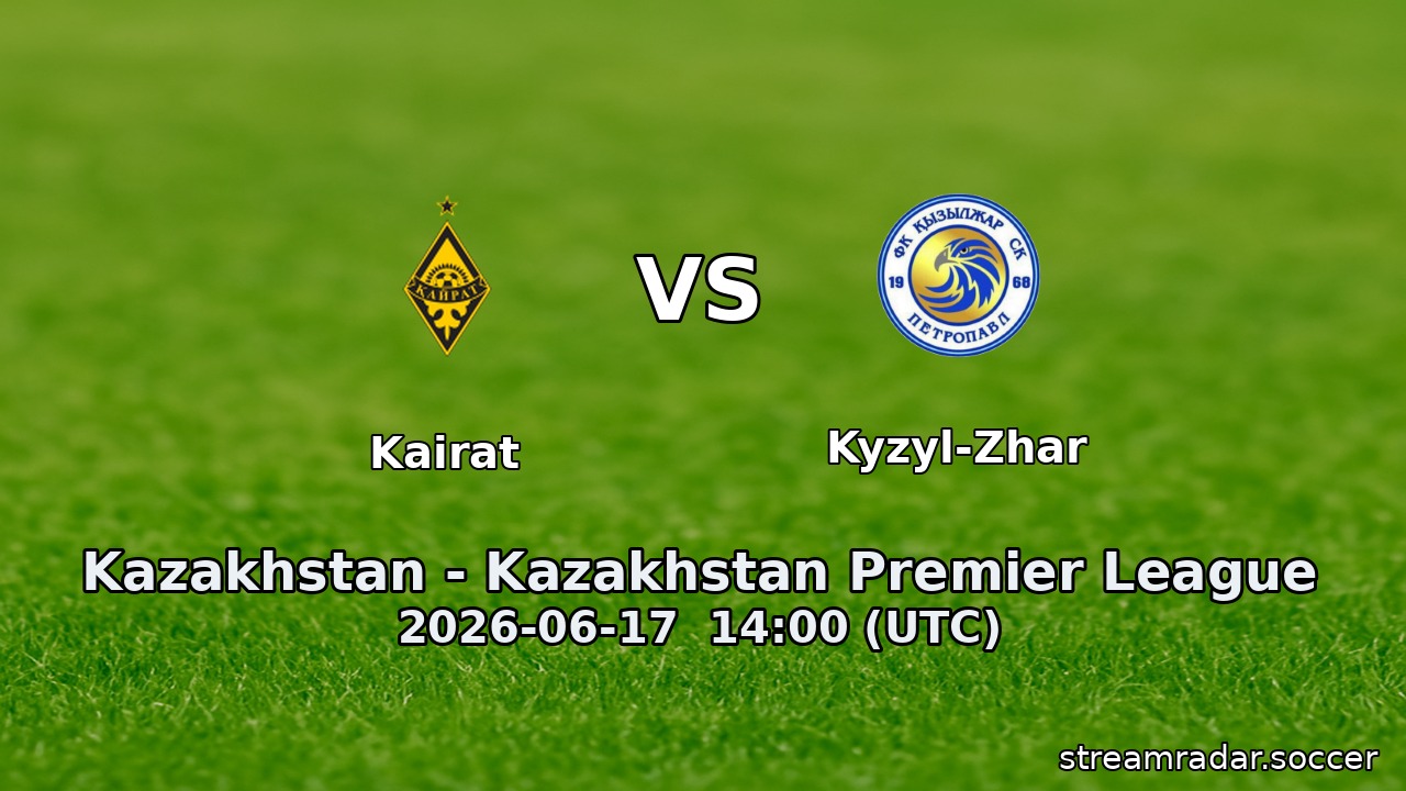 Kairat vs Kyzyl-Zhar