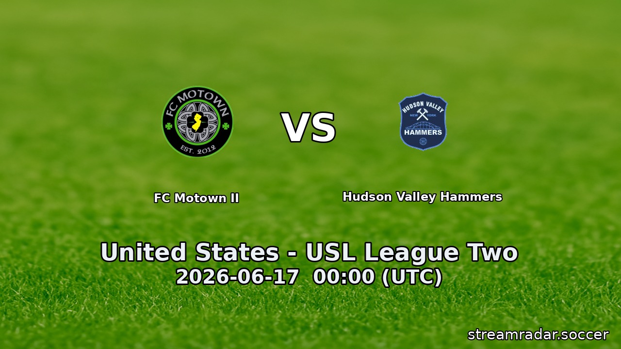 FC Motown II vs Hudson Valley Hammers