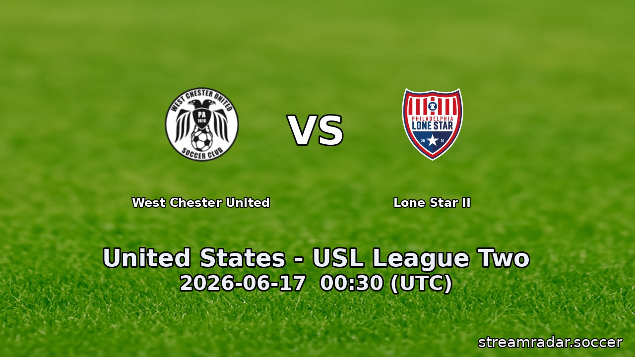 West Chester United vs Lone Star II