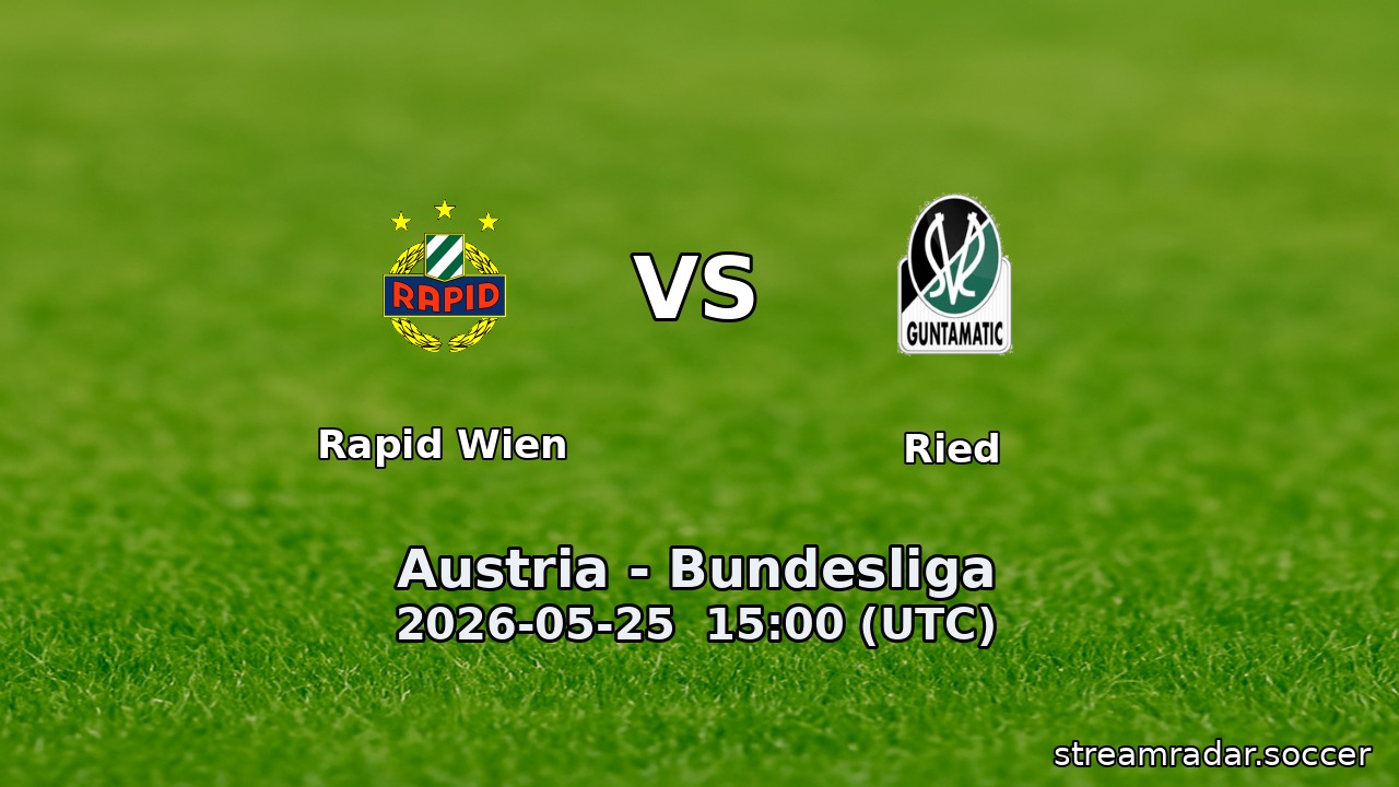 Rapid Wien vs Ried