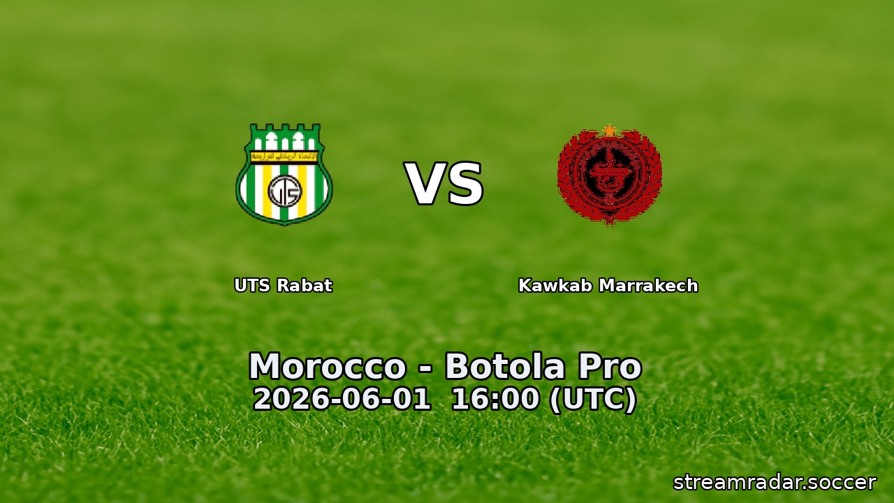 UTS Rabat vs Kawkab Marrakech