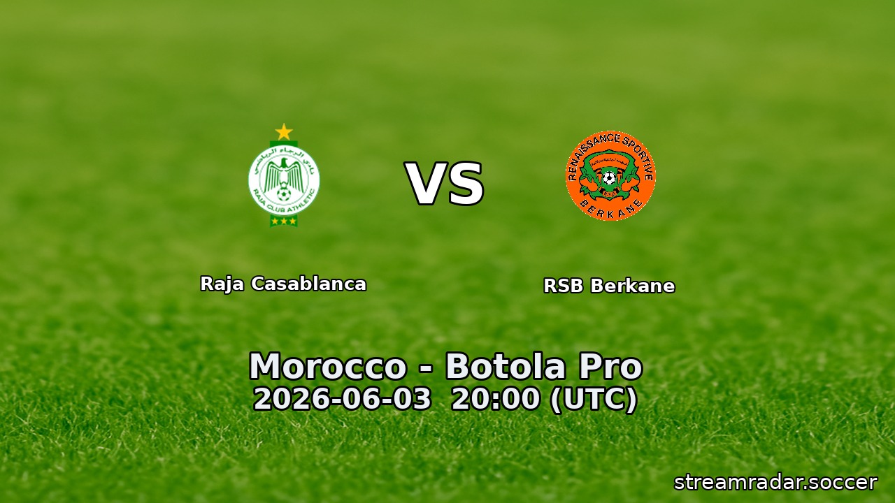 Raja Casablanca vs RSB Berkane