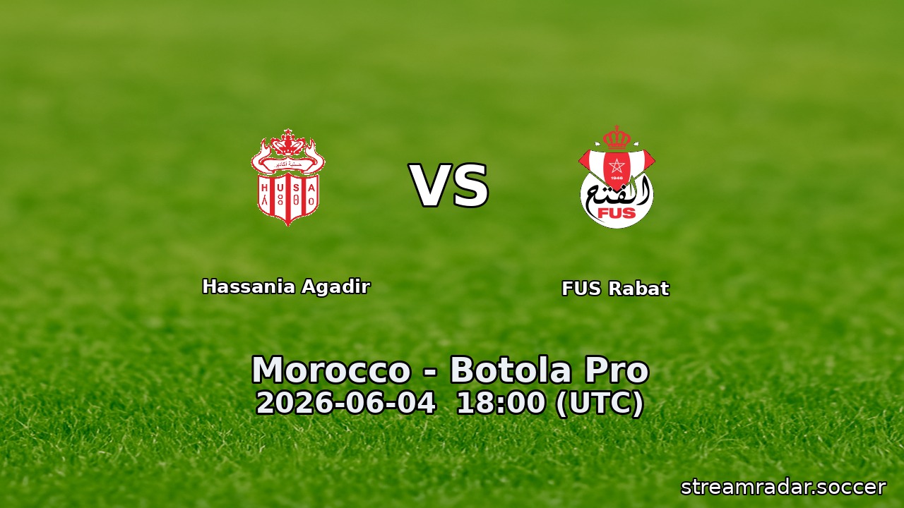 Hassania Agadir vs FUS Rabat