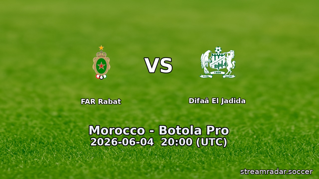 FAR Rabat vs Difaâ El Jadida