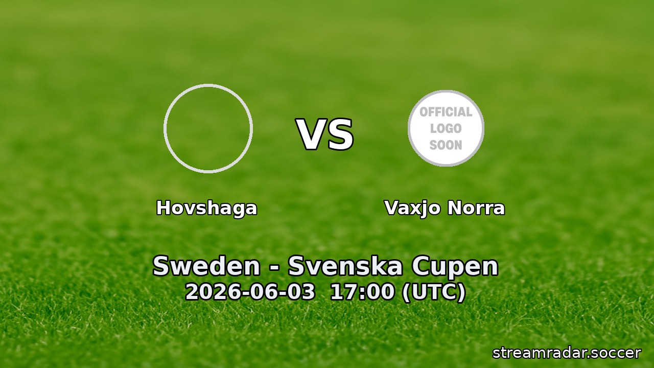 Hovshaga vs Vaxjo Norra