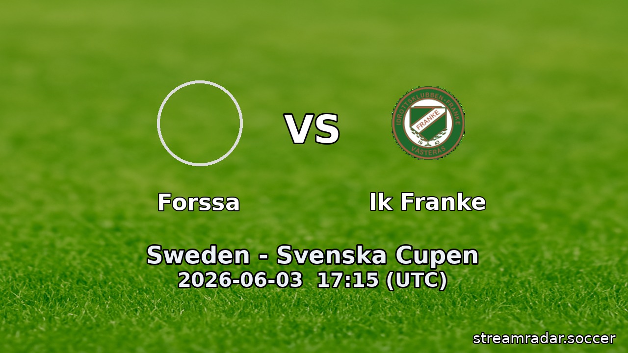 Forssa vs Ik Franke